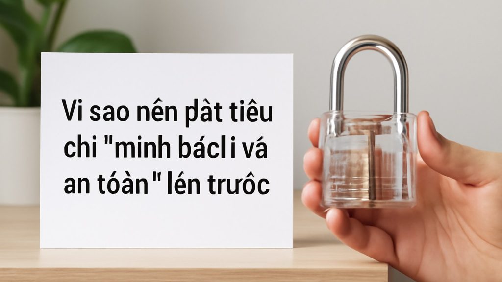 Vì sao nên đặt tiêu chí “minh bạch và an toàn” lên trước Minh họa: Vì sao nên đặt tiêu chí “minh bạch và an toàn” lên trước